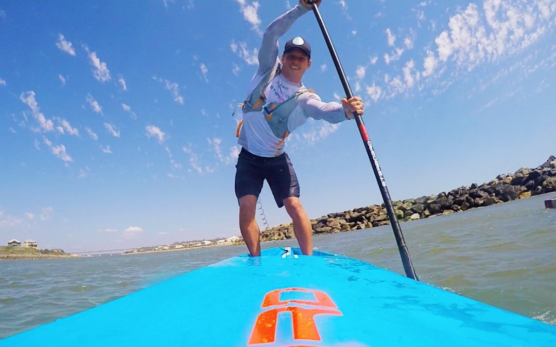 Booth competing on unlimited SUP for first time in Doctor Race